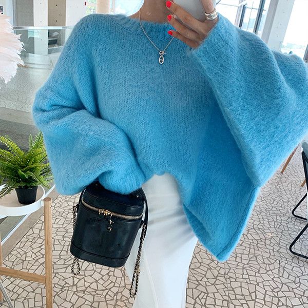 jsxdhk fashion two wear before and after women oversize loose mohair sweater fall winter batwing sleeve knitting soft pullovers, White;black
jsxdhk fashion two wear before and after women oversize loose mohair sweater fall winter batwing sleeve knitting soft pullovers, White;black