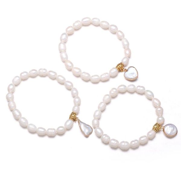 natural freshwater pearl bracelet rice shape beaded ornament bracelet with pearl pendant fashion women jewelry accessories4-5mm, Black
natural freshwater pearl bracelet rice shape beaded ornament bracelet with pearl pendant fashion women jewelry accessories4-5mm, Black
