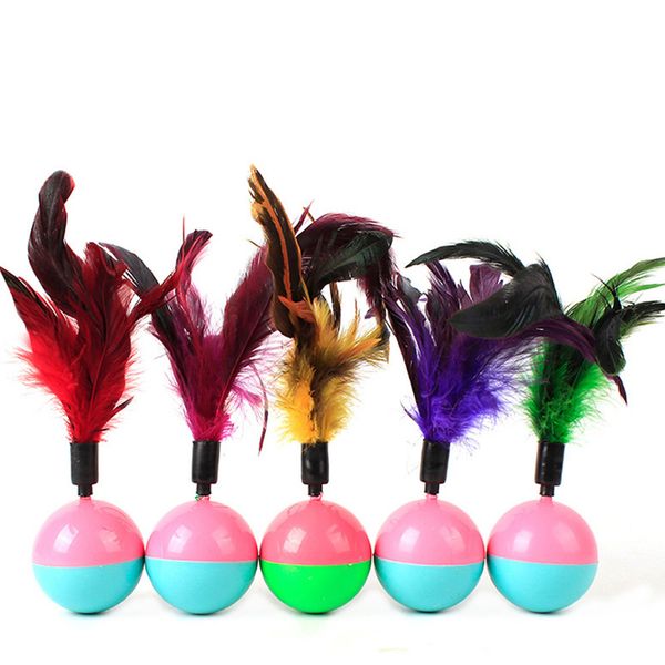 5.5cm funny pet cat toys favorite feather mouse tumbler plastic toys balls for cats dogs playing for fun
5.5cm funny pet cat toys favorite feather mouse tumbler plastic toys balls for cats dogs playing for fun