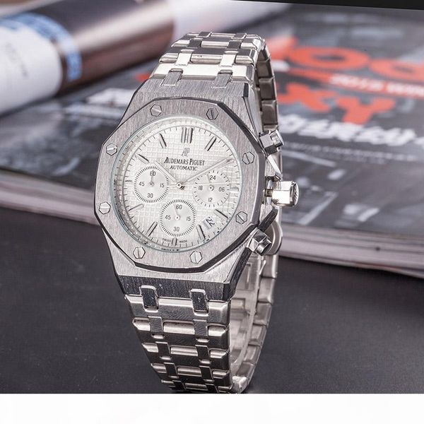 all subdials work mens watches stainless steel quartz ap wristwatches satch luxury watch, Black;brown
all subdials work mens watches stainless steel quartz ap wristwatches satch luxury watch, Black;brown