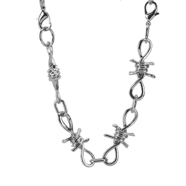 fashion personality thistle and thorns combination necklace adjustable metal punk style hip hop cool jewelry, Silver
fashion personality thistle and thorns combination necklace adjustable metal punk style hip hop cool jewelry, Silver