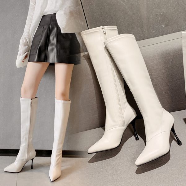 boots winter shoes women knee high plush warm heels ladies party thin heel 9cm yx2832, Black
boots winter shoes women knee high plush warm heels ladies party thin heel 9cm yx2832, Black