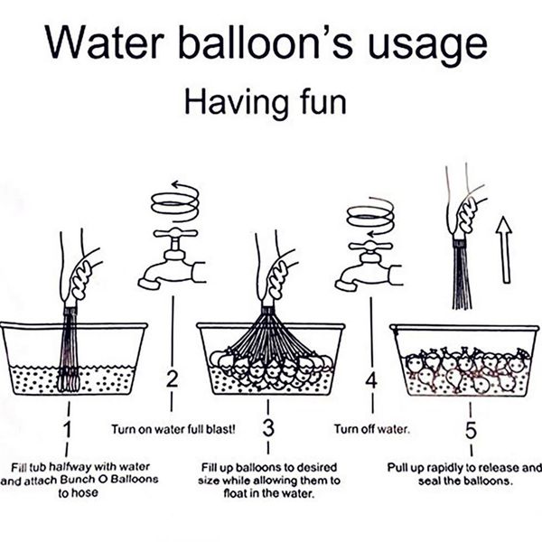 111pcs water balloon amazing filling magic balloon children water war game supplies kids summer outdoor beach toy party selling
111pcs water balloon amazing filling magic balloon children water war game supplies kids summer outdoor beach toy party selling