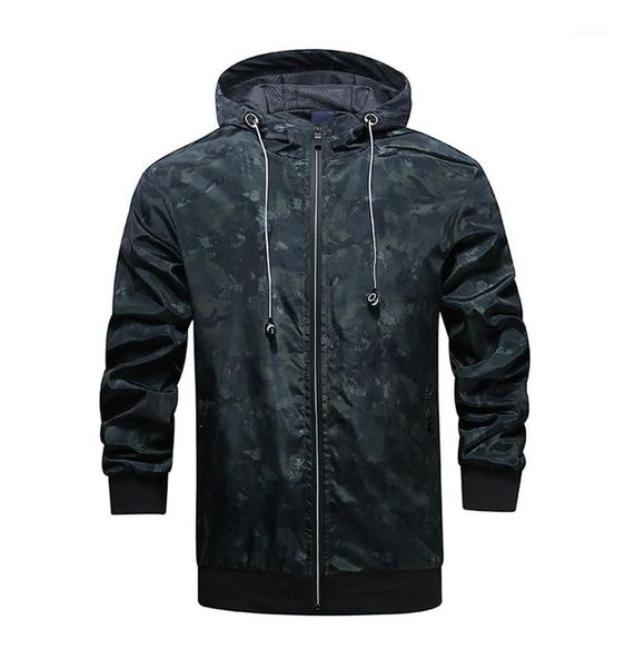 thick jackets hooded long sleeve mens coats spring mens outwear with zipper fashion designer camouflage, Black;brown 
thick jackets hooded long sleeve mens coats spring mens outwear with zipper fashion designer camouflage, Black;brown