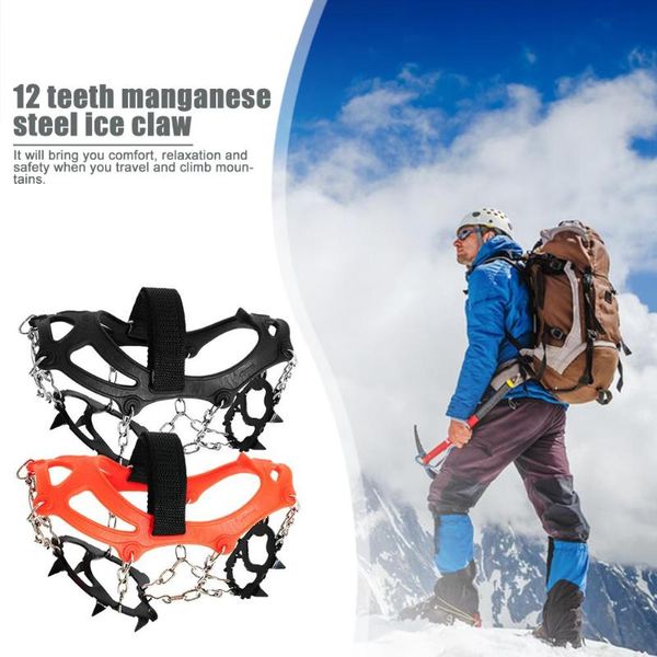2pcs/lot 12 tooth snowfield shoe cover rubber stainless steel chain manganese steel for outdoor slippery grassland skiing
2pcs/lot 12 tooth snowfield shoe cover rubber stainless steel chain manganese steel for outdoor slippery grassland skiing