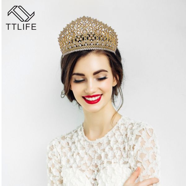 ttlife полный круглый кристалл rhinestone короны свадебный головной убор диапазон волос pageant шарика свадебные аксессуары для волос 2020 f, Golden;silver
ttlife полный круглый кристалл rhinestone короны свадебный головной убор диапазон волос pageant шарика свадебные аксессуары для волос 2020 f, Golden;silver