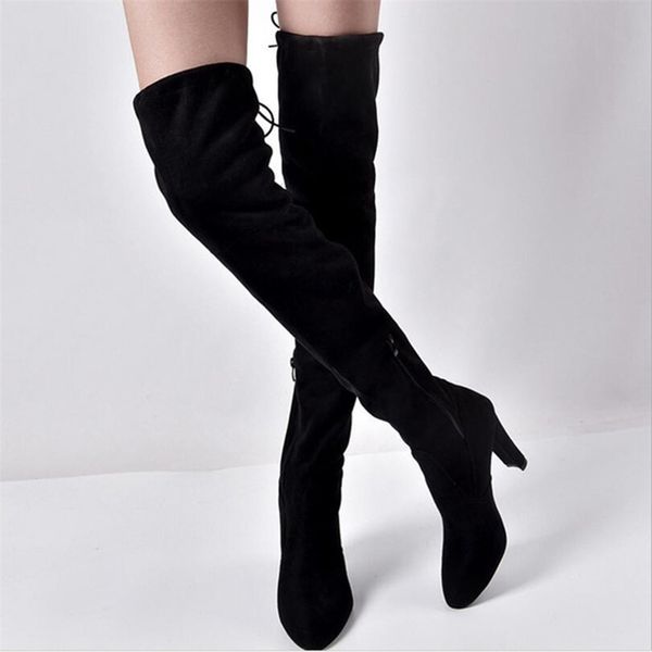 boots 2021 women's warm female pointed thick with side zipper over the knee black elastic high 35-43
boots 2021 women's warm female pointed thick with side zipper over the knee black elastic high 35-43