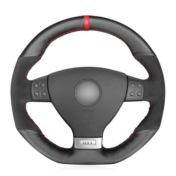 black suede diy car steering wheel cover for volkswagen golf 5 mk5 gti vw golf 5 r32 passat r gt 2005
black suede diy car steering wheel cover for volkswagen golf 5 mk5 gti vw golf 5 r32 passat r gt 2005