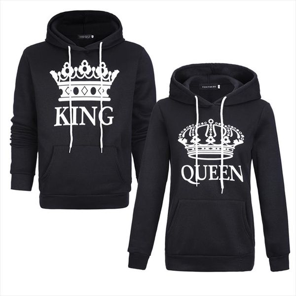 2020 новой женщина мужчины толстовка king queen печатной толстовка любители пара толстовка с капюшоном вскользь свитера спортивных костюмы, Black
2020 новой женщина мужчины толстовка king queen печатной толстовка любители пара толстовка с капюшоном вскользь свитера спортивных костюмы, Black