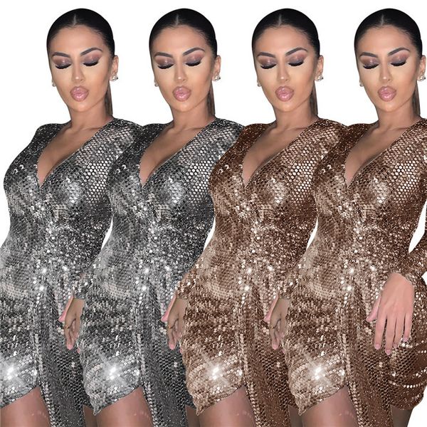 sequins party dresses womens designer v neck long sleeve clothing autumn solid color fashion night club women bodycon dresses, White;black
sequins party dresses womens designer v neck long sleeve clothing autumn solid color fashion night club women bodycon dresses, White;black