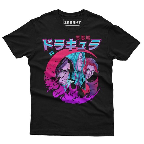 japanese anime shirts cv104 devils castle castlevania trevor sypha alucard