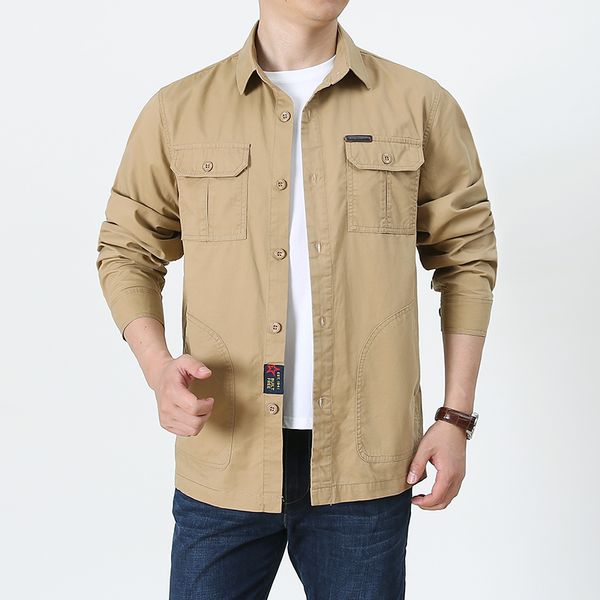tactical shirt men clothing men shirts solid multi-pocket outdoor cotton long sleeve shirts for plus size 4xl 5xl, White;black
tactical shirt men clothing men shirts solid multi-pocket outdoor cotton long sleeve shirts for plus size 4xl 5xl, White;black