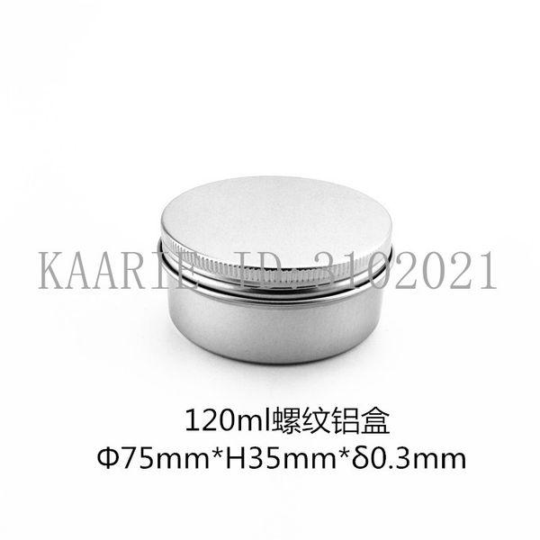 storage bottles & jars 120g refillable box empty round aluminum metal tin bottle with lids 120ml cosmetic cream diy seal 75*35mm jar
storage bottles & jars 120g refillable box empty round aluminum metal tin bottle with lids 120ml cosmetic cream diy seal 75*35mm jar