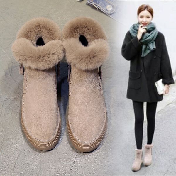 boots swyivy flat zipper nubuck woman winter 2021 fashion snow ankle for women shoes short plush sewing booties solid shoe, Black
boots swyivy flat zipper nubuck woman winter 2021 fashion snow ankle for women shoes short plush sewing booties solid shoe, Black