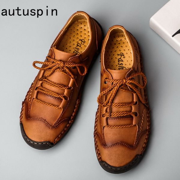 autuspin classic men's casual shoes genuine leather fashion loafers comfortable driving shoes men leisure retro flats moccasins, Black
autuspin classic men's casual shoes genuine leather fashion loafers comfortable driving shoes men leisure retro flats moccasins, Black