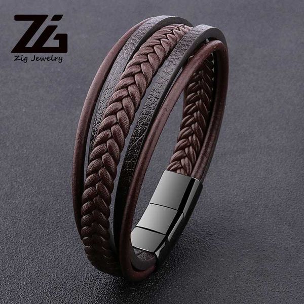 zg men's new punk braid leather bracelet black adjustable stainless steel magnetic buckle wristband male jewelry gifts, Golden;silver
zg men's new punk braid leather bracelet black adjustable stainless steel magnetic buckle wristband male jewelry gifts, Golden;silver