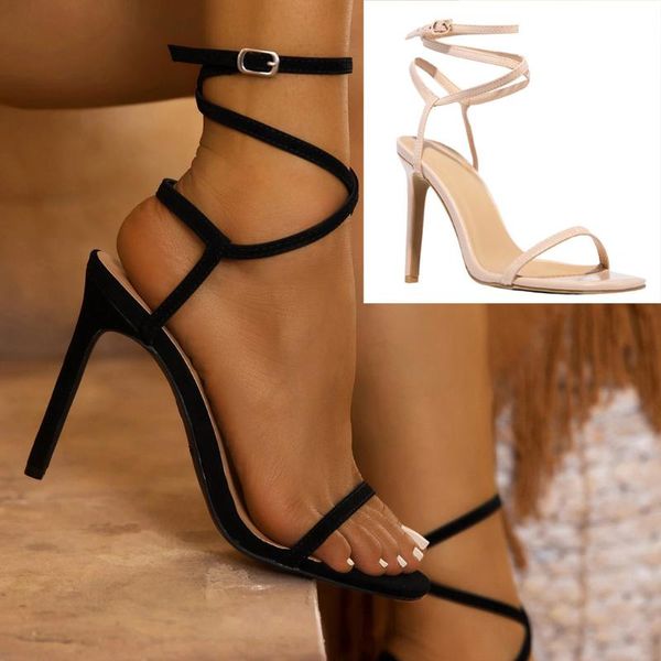 sandals fair ankle strap high heels wild roman fine heel women bohemial sandel open toe ladies shoes, Black
sandals fair ankle strap high heels wild roman fine heel women bohemial sandel open toe ladies shoes, Black