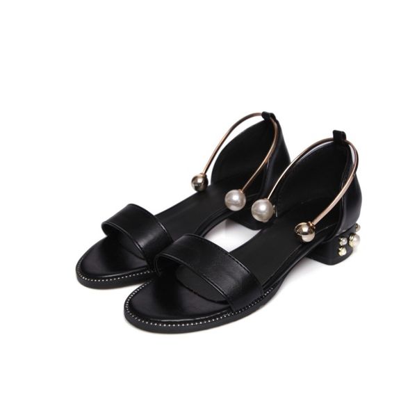 big sizethick heel decorative sandals high heels sandals women shoes woman summer ladies, Black
big sizethick heel decorative sandals high heels sandals women shoes woman summer ladies, Black