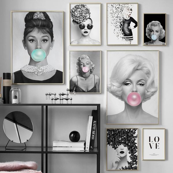 black white hollywood movie stars bubble wall art canvas painting nordic posters and prints wall pictures for living room decor
black white hollywood movie stars bubble wall art canvas painting nordic posters and prints wall pictures for living room decor