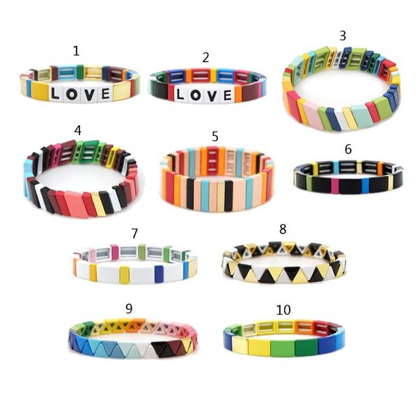 2020 bohemian elastic stretch colorful tile enamel charm bracelet stackable jewelry, Golden;silver
2020 bohemian elastic stretch colorful tile enamel charm bracelet stackable jewelry, Golden;silver