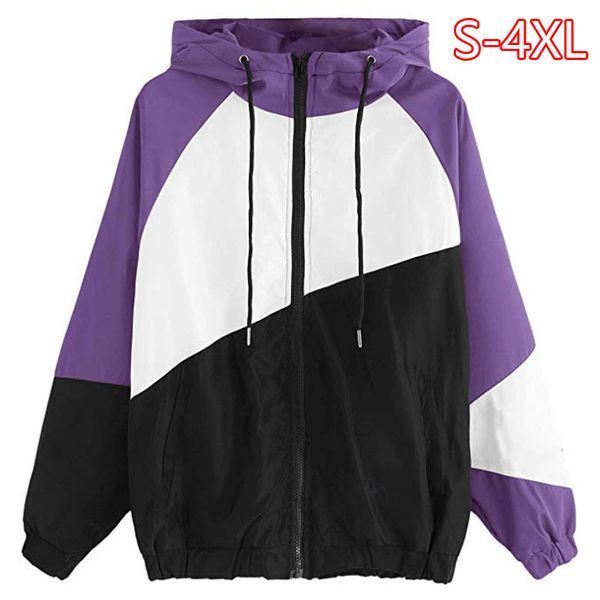 women coats & jackets spring 2020 new three color splicing coat solid color hooded long sleeve sun proof coat plus size, Black;brown
women coats & jackets spring 2020 new three color splicing coat solid color hooded long sleeve sun proof coat plus size, Black;brown