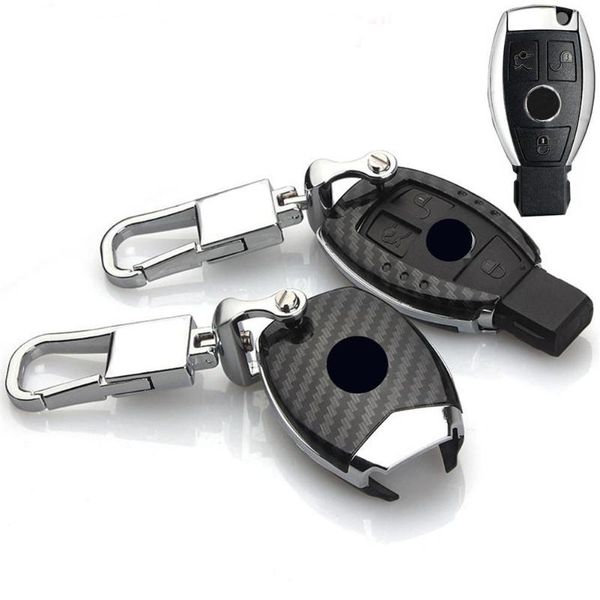 key case cover for - c200l gla glk plug-in smart one-button start carbon fiber keychain car keys in car key, Silver
key case cover for - c200l gla glk plug-in smart one-button start carbon fiber keychain car keys in car key, Silver