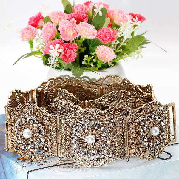 sunspice-ms antique gold metal women chain with rhinestones and artificial pearl adjust length caftan waist belt for dress y200807, Black;brown
sunspice-ms antique gold metal women chain with rhinestones and artificial pearl adjust length caftan waist belt for dress y200807, Black;brown