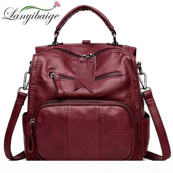 women leather backpacks ladies multifunctional bagpack large capacity casual daypack girl mochilas
women leather backpacks ladies multifunctional bagpack large capacity casual daypack girl mochilas
