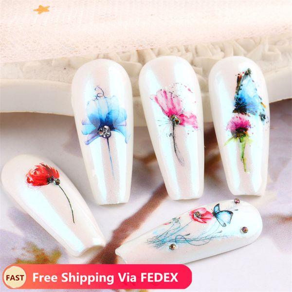 nail stickers art butterfly water decals set flower design nails decorations accessories sticker slider via fedex, Black
nail stickers art butterfly water decals set flower design nails decorations accessories sticker slider via fedex, Black