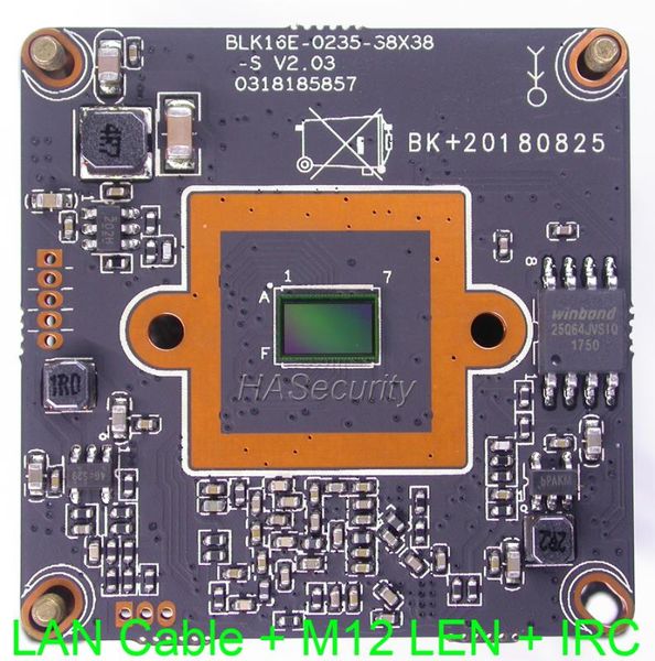 cameras h.265 / h.264 ipc (1080p) 1/2.7" smartsens cmos sensor + hi3516e cctv ip camera module pcb board lan cable m12 len irc
cameras h.265 / h.264 ipc (1080p) 1/2.7" smartsens cmos sensor + hi3516e cctv ip camera module pcb board lan cable m12 len irc
