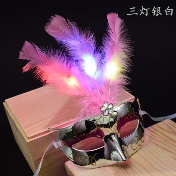 halloween carnival luminous fluff fiber optic ball mask led feather mask children luminous toy
halloween carnival luminous fluff fiber optic ball mask led feather mask children luminous toy