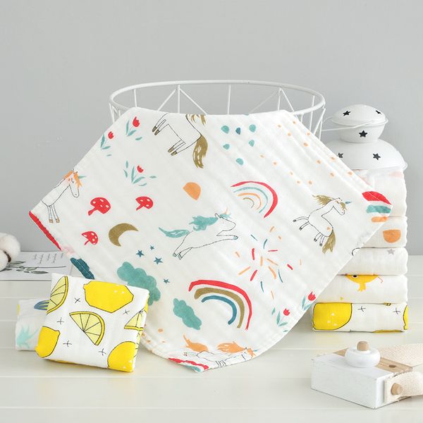 boys and girls absorbent skin-friendly towels handkerchiefs bathing and feeding gauze cotton printed square towels and rags 30*30 cm, White
boys and girls absorbent skin-friendly towels handkerchiefs bathing and feeding gauze cotton printed square towels and rags 30*30 cm, White