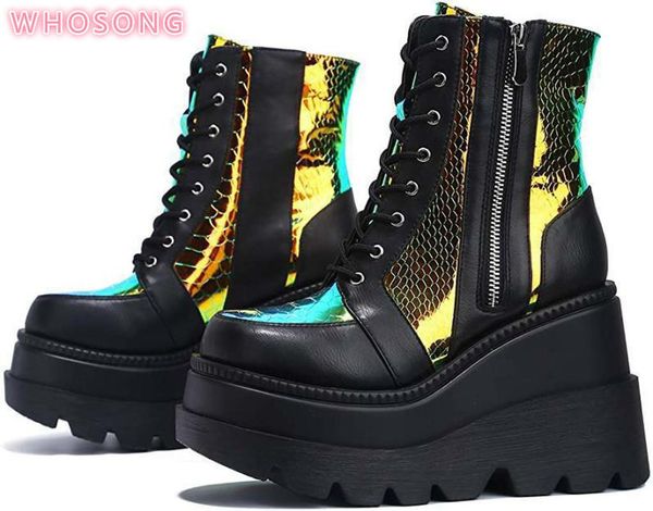new fashion female platform increase boots classic wedges ankle boots women 2020 zipper booties botas mujer 35-43, Black
new fashion female platform increase boots classic wedges ankle boots women 2020 zipper booties botas mujer 35-43, Black