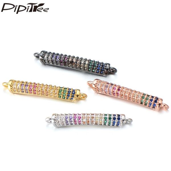 pipitree rainbow cubic zirconia stone geometric long tube charms for jewelry making bracelet necklace women men accessories, Bronze;silver
pipitree rainbow cubic zirconia stone geometric long tube charms for jewelry making bracelet necklace women men accessories, Bronze;silver