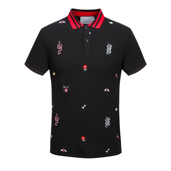 2020 italy medusa mens polo shirts man high street embroidery garter snakes little bee printing brands cottom clothing tees, White;black
2020 italy medusa mens polo shirts man high street embroidery garter snakes little bee printing brands cottom clothing tees, White;black