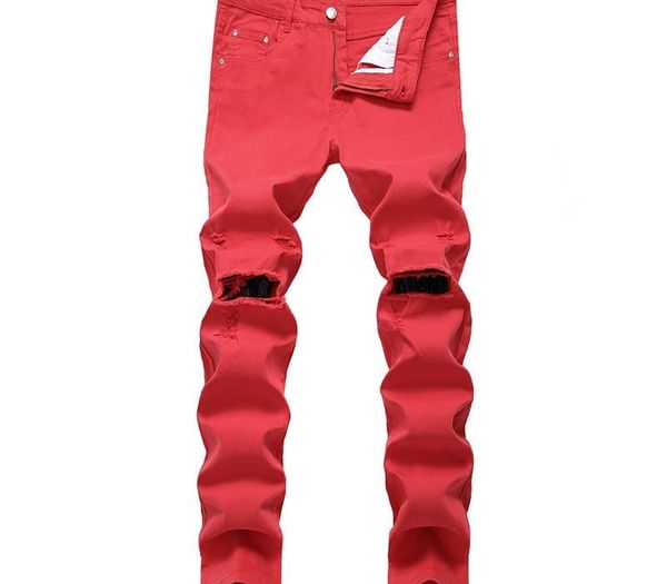 moruancle hi-street mens ripped jeans pants with knee holes slim fit stretchy distressed denim trousers joggers plus size 28-42, Blue 
moruancle hi-street mens ripped jeans pants with knee holes slim fit stretchy distressed denim trousers joggers plus size 28-42, Blue