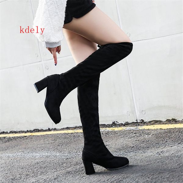 overknee boots woman long with elastic force boots 2020 coarse with high skinny flat bottom high woman, Black
overknee boots woman long with elastic force boots 2020 coarse with high skinny flat bottom high woman, Black
