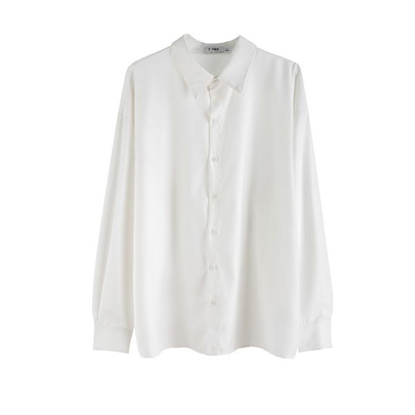 ewq / men's wear 2020 autumn new high street long sleeve shirt hip hop loose casual male's fashion black white 9y3343, White;black
ewq / men's wear 2020 autumn new high street long sleeve shirt hip hop loose casual male's fashion black white 9y3343, White;black