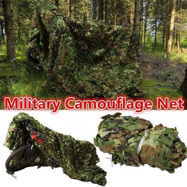 5x5m Camo Netting Sunshade Canopy Party Decoration Hunting Blinds Car Vehicle Cover Green Camouflage Mesh Net