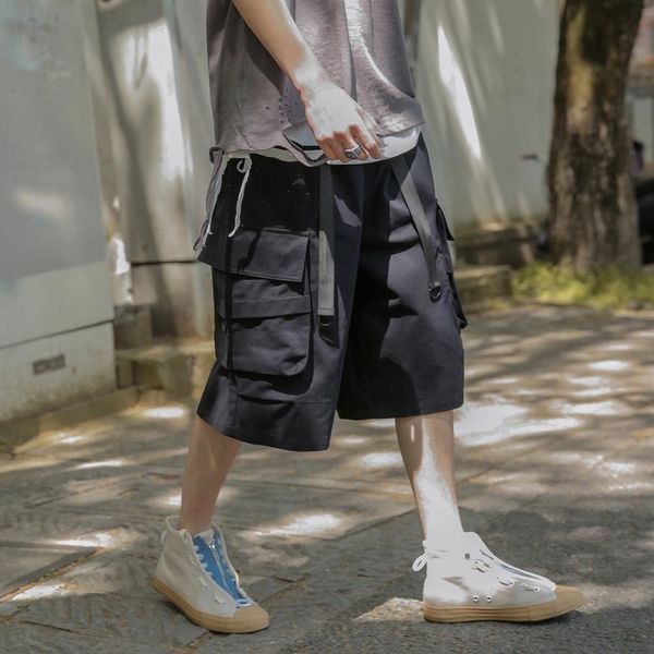 cargo shorts men summer casual pocket shorts masculino joggers overall fashion cool knee-length, White;black
cargo shorts men summer casual pocket shorts masculino joggers overall fashion cool knee-length, White;black