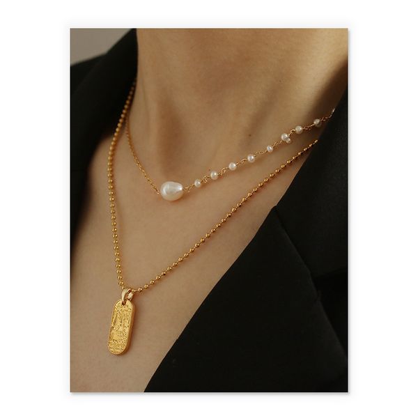 link chain choker necklaces for women pearls beaded chain necklace female ladies jewelry, Golden;silver 
link chain choker necklaces for women pearls beaded chain necklace female ladies jewelry, Golden;silver