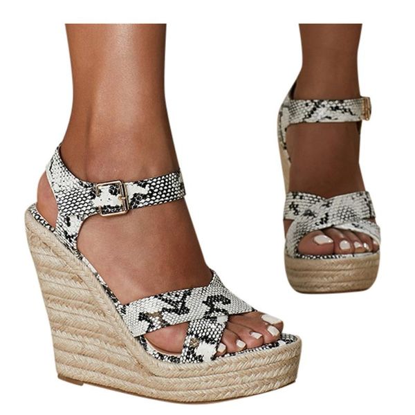 sagace women sandals summer fashion ladies snake print wedge rope comfortable sandals waterproof platform high heels sandal, Black
sagace women sandals summer fashion ladies snake print wedge rope comfortable sandals waterproof platform high heels sandal, Black