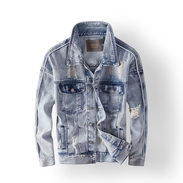moruancle fashion hi street destroyed jean jackets mens vintage ripped denim trucker jacket outerwear with holes washed blue, Black;brown
moruancle fashion hi street destroyed jean jackets mens vintage ripped denim trucker jacket outerwear with holes washed blue, Black;brown