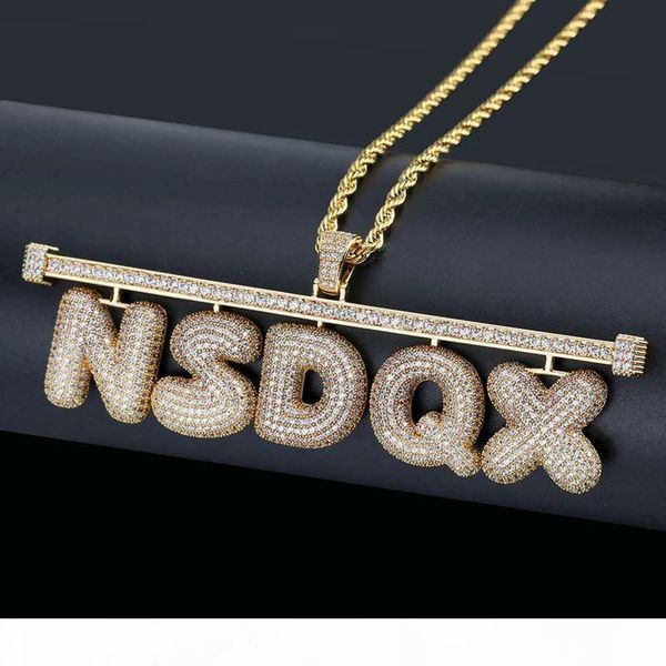 hip hop custom name combination bubble letter pendant necklace micro cubic zirconia gold silver color letters for men women 
hip hop custom name combination bubble letter pendant necklace micro cubic zirconia gold silver color letters for men women