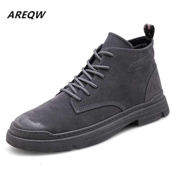2020 autumn and winter comfortable warm trend high to help men's boots solid color wear-resistant non-slip men's boots, Black
2020 autumn and winter comfortable warm trend high to help men's boots solid color wear-resistant non-slip men's boots, Black