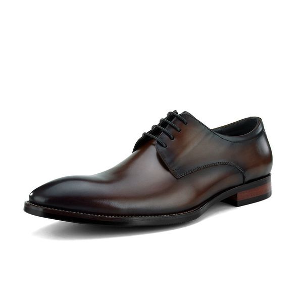 new men's business dress shoes lace-up mens fashion genuine leather oxford shoes gentleman comfortable formal men d22, Black
new men's business dress shoes lace-up mens fashion genuine leather oxford shoes gentleman comfortable formal men d22, Black