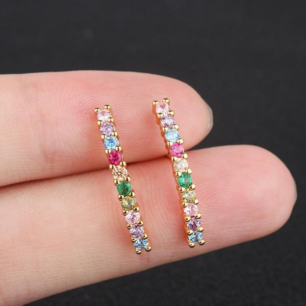 simple fashion luxury long shape gold color colorful cubic zirconia stud earrings for women jewelry girl brincos bijoux, Golden;silver
simple fashion luxury long shape gold color colorful cubic zirconia stud earrings for women jewelry girl brincos bijoux, Golden;silver