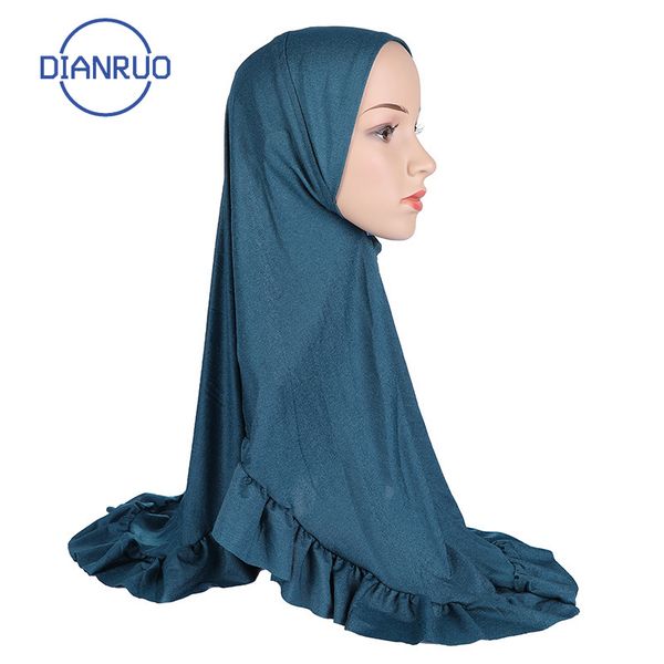 dianruo new 80x65cm muslim hijab jersey scarf soft solid flounces hem shawl headscarf foulard femme musulman islam clothing r399, Blue;gray
dianruo new 80x65cm muslim hijab jersey scarf soft solid flounces hem shawl headscarf foulard femme musulman islam clothing r399, Blue;gray