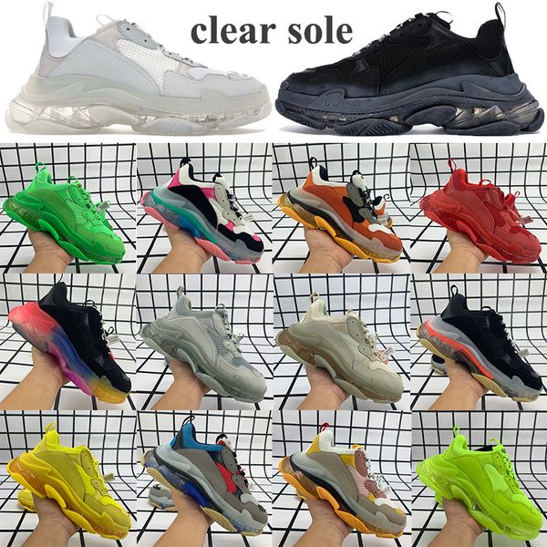 white black triple s clear sole sneakers paris height increase platform running shoes grey neon green navy yellow beige trainers
white black triple s clear sole sneakers paris height increase platform running shoes grey neon green navy yellow beige trainers