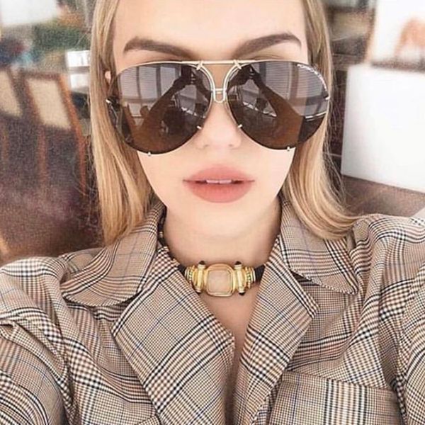 sunglasses fashion pilot women oversized sun glasses for female cool mirror vintage lady eyewear gradient shades, White;black
sunglasses fashion pilot women oversized sun glasses for female cool mirror vintage lady eyewear gradient shades, White;black